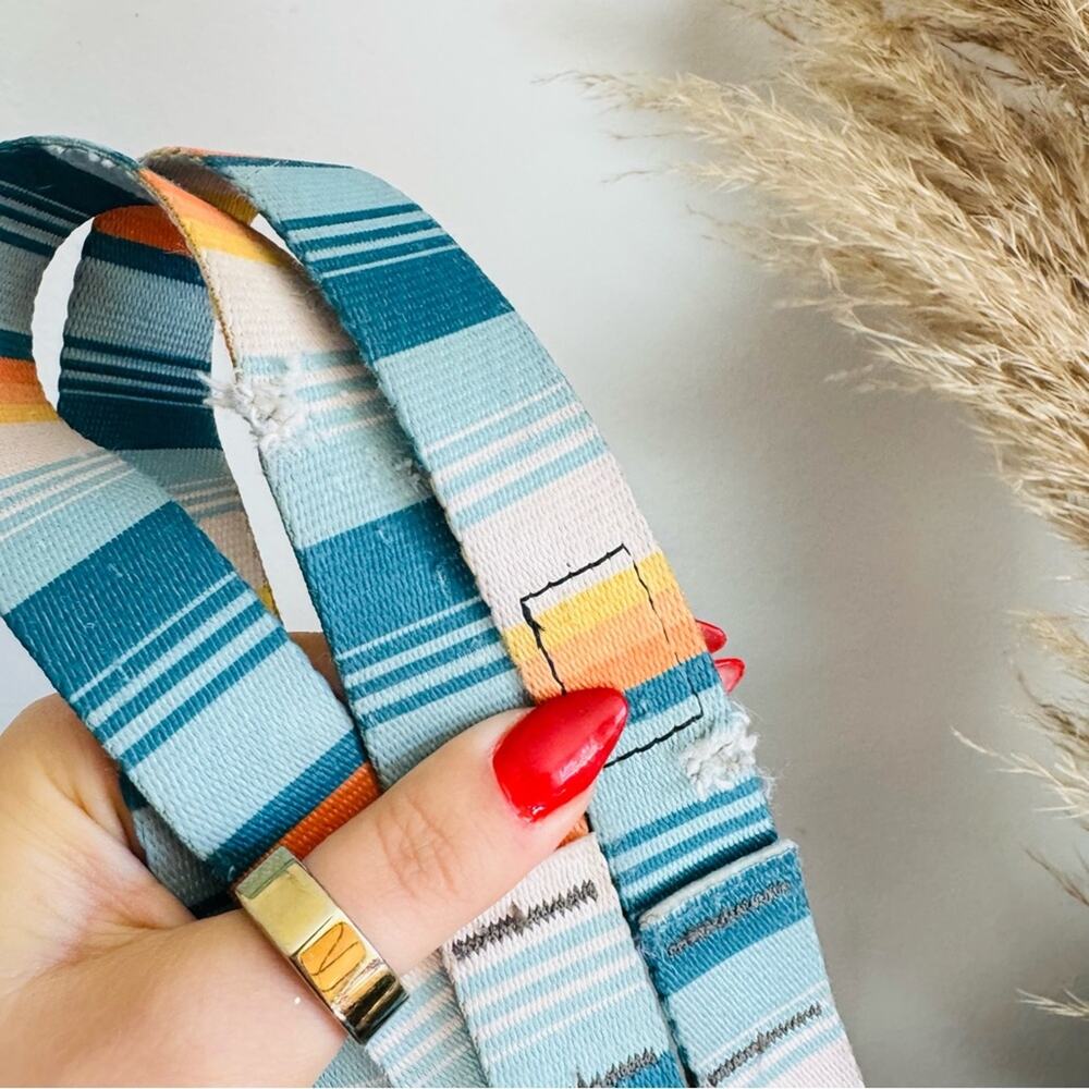 LEEDS Doheny White Blue Stripe Dog Leash Buckle Collar Step Harness $135 Set - Picture 11 of 16